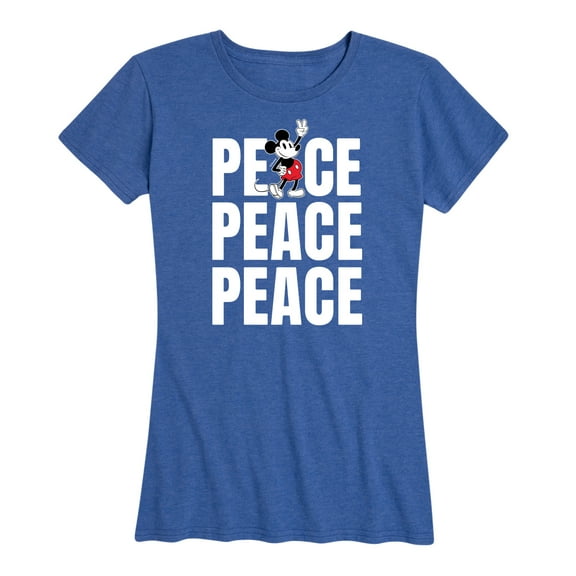 Mickey & Friends - Mickey Peace - Women's Short Sleeve Graphic T-Shirt