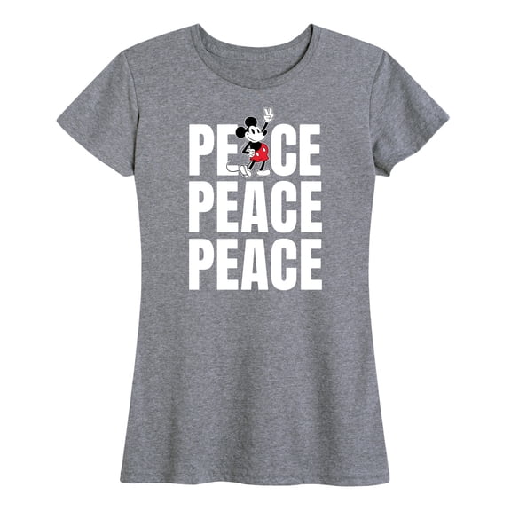 Mickey & Friends - Mickey Peace - Women's Short Sleeve Graphic T-Shirt