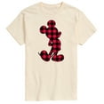 thumbnail image 1 of Mickey & Friends - Mickey Plaid Silhouette - Men's Short Sleeve Graphic T-Shirt, 1 of 5