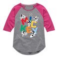 thumbnail image 1 of Mickey & Friends - Mickey Playing Sports - Toddler And Youth Girls Raglan Graphic T-Shirt, 1 of 5