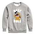 thumbnail image 1 of Mickey & Friends - Mickey & Pluto Best Pals Design - Toddler And Youth Crewneck Fleece Sweatshirt, 1 of 5