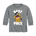 thumbnail image 1 of Mickey & Friends - Mickey & Pluto Best Pals Design - Toddler And Youth Long Sleeve Graphic T-Shirt, 1 of 5