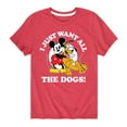 thumbnail image 1 of Mickey & Friends - Mickey Pluto Just Want All Dogs - Toddler And Youth Short Sleeve Graphic T-Shirt, 1 of 5