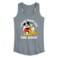 thumbnail image 1 of Mickey & Friends - Mickey Pluto Just Want All Dogs - Women's Racerback Tank Top, 1 of 5