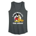 thumbnail image 1 of Mickey & Friends - Mickey Pluto Just Want All Dogs - Women's Racerback Tank Top, 1 of 5