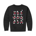thumbnail image 1 of Mickey & Friends - Mickey Poses Grid - Toddler And Youth Crewneck Fleece Sweatshirt, 1 of 5