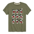 thumbnail image 1 of Mickey & Friends - Mickey Poses Grid - Toddler And Youth Short Sleeve Graphic T-Shirt, 1 of 5