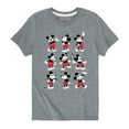 thumbnail image 1 of Mickey & Friends - Mickey Poses Grid - Toddler And Youth Short Sleeve Graphic T-Shirt, 1 of 4