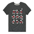 thumbnail image 1 of Mickey & Friends - Mickey Poses Grid - Toddler And Youth Short Sleeve Graphic T-Shirt, 1 of 5