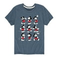 thumbnail image 1 of Mickey & Friends - Mickey Poses Grid - Toddler And Youth Short Sleeve Graphic T-Shirt, 1 of 5