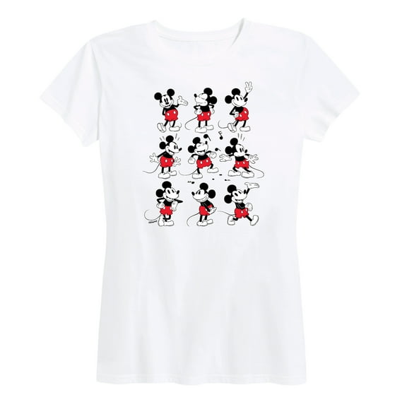 Mickey & Friends - Mickey Poses Grid - Women's Short Sleeve Graphic T-Shirt
