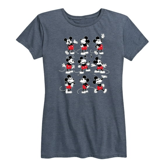 Mickey & Friends - Mickey Poses Grid - Women's Short Sleeve Graphic T-Shirt