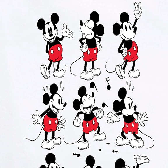 Mickey & Friends - Mickey Poses Grid - Women's Short Sleeve Graphic T-Shirt