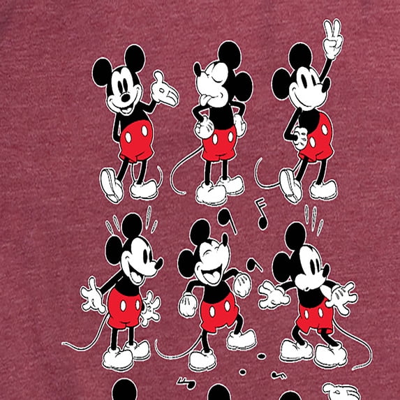 Mickey & Friends - Mickey Poses Grid - Women's Short Sleeve Graphic T-Shirt