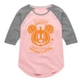 thumbnail image 1 of Mickey & Friends - Mickey Pumpkin Logo - Toddler And Youth Girls Raglan Graphic T-Shirt, 1 of 5