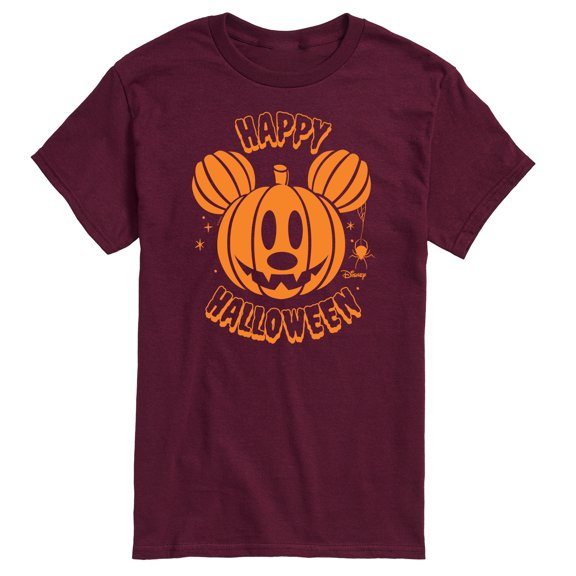 Mickey & Friends - Mickey Pumpkin - Men's Short Sleeve Graphic T-Shirt