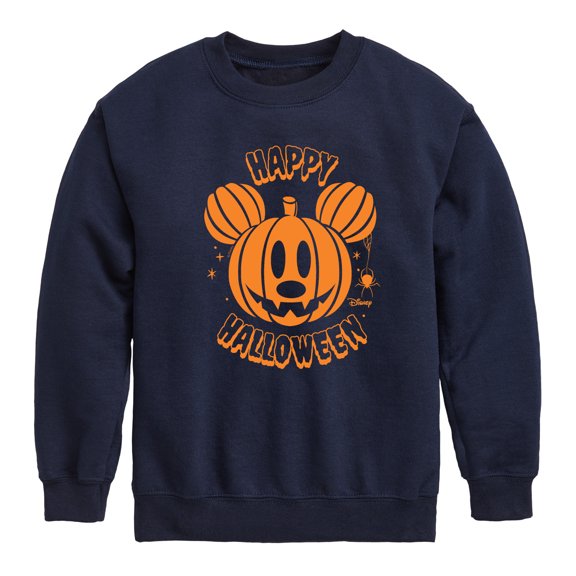 Mickey & Friends - Mickey Pumpkin - Toddler And Youth Crewneck Fleece Sweatshirt