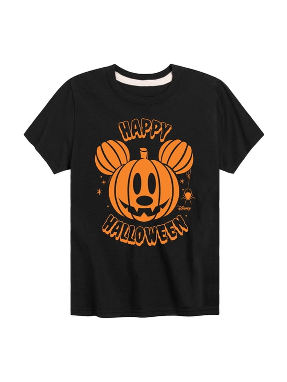- Mickey Pumpkin Boys' Short Sleeve Graphic T-Shirt