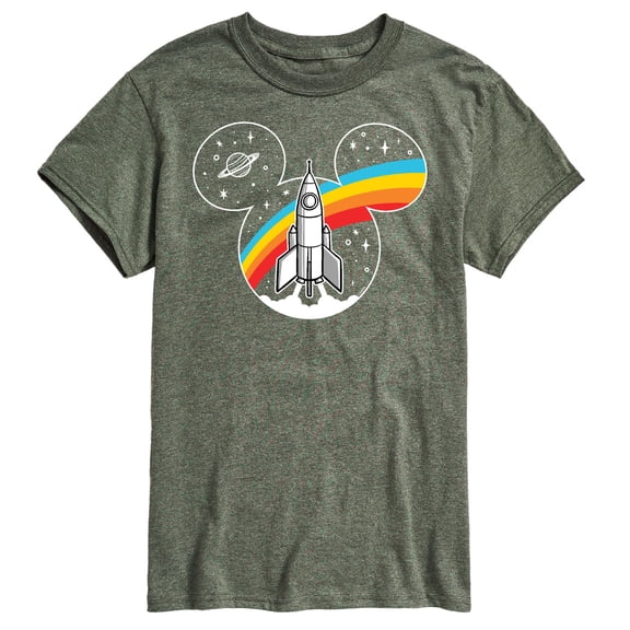 Mickey & Friends - Mickey Retro Space Logo - Men's Short Sleeve Graphic T-Shirt
