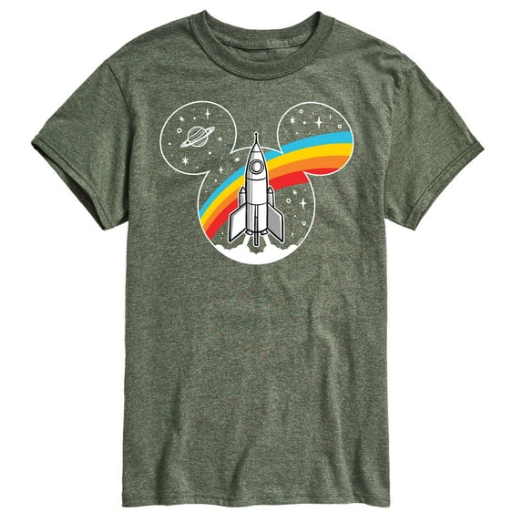 Mickey & Friends - Mickey Retro Space Logo - Men's Short Sleeve Graphic T-Shirt