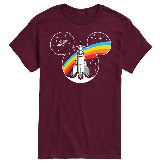 Mickey & Friends - Mickey Retro Space Logo - Men's Short Sleeve Graphic T-Shirt
