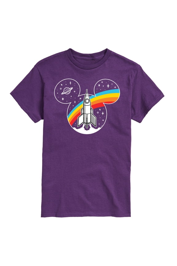 Mickey & Friends - Mickey Retro Space Logo - Men's Short Sleeve Graphic T-Shirt