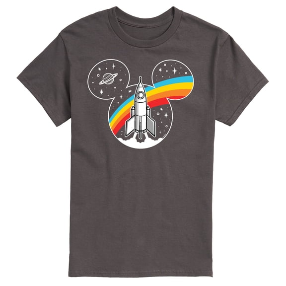 Mickey & Friends - Mickey Retro Space Logo - Men's Short Sleeve Graphic T-Shirt