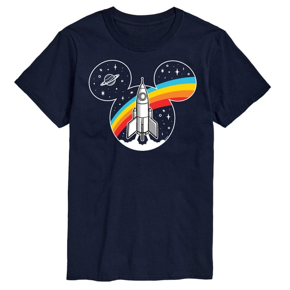 Mickey & Friends - Mickey Retro Space Logo - Men's Short Sleeve Graphic T-Shirt