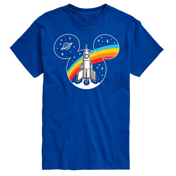 Mickey & Friends - Mickey Retro Space Logo - Men's Short Sleeve Graphic T-Shirt