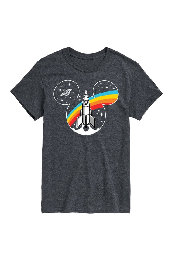 Mickey & Friends - Mickey Retro Space Logo - Men's Short Sleeve Graphic T-Shirt