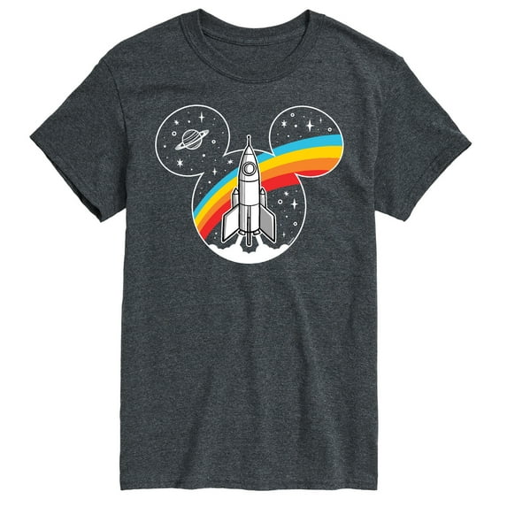 Mickey & Friends - Mickey Retro Space Logo - Men's Short Sleeve Graphic T-Shirt