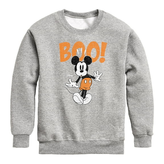 Mickey & Friends - Mickey Scared - Toddler And Youth Crewneck Fleece Sweatshirt