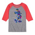 thumbnail image 1 of Mickey & Friends - Mickey Silhouette Expressive Pattern - Toddler And Youth Raglan Graphic T-Shirt, 1 of 1