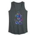 thumbnail image 1 of Mickey & Friends - Mickey Silhouette Expressive Pattern - Women's Racerback Tank Top, 1 of 5