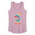 thumbnail image 1 of Mickey & Friends - Mickey Silhouette Peace Tie Dye - Women's Racerback Tank Top, 1 of 5