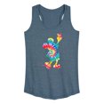 thumbnail image 1 of Mickey & Friends - Mickey Silhouette Peace Tie Dye - Women's Racerback Tank Top, 1 of 5