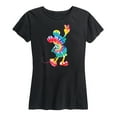 thumbnail image 1 of Mickey & Friends - Mickey Silhouette Peace Tie Dye - Women's Short Sleeve Graphic T-Shirt, 1 of 5
