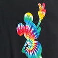 thumbnail image 1 of Mickey & Friends - Mickey Silhouette Peace Tie Dye - Women's Short Sleeve Graphic T-Shirt, 1 of 4