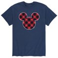 thumbnail image 1 of Mickey & Friends - Mickey Silhouette Plaid Fill - Men's Short Sleeve Graphic T-Shirt, 1 of 5