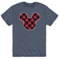 thumbnail image 1 of Mickey & Friends - Mickey Silhouette Plaid Fill - Men's Short Sleeve Graphic T-Shirt, 1 of 5