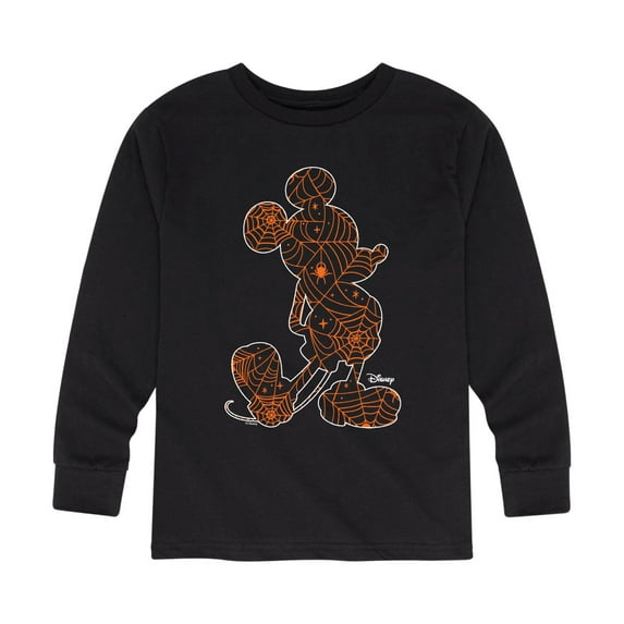 Mickey & Friends - Mickey Silhouette - Toddler And Youth Long Sleeve Graphic T-Shirt