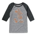 thumbnail image 1 of Mickey & Friends - Mickey Silhouette - Toddler And Youth Raglan Graphic T-Shirt, 1 of 4