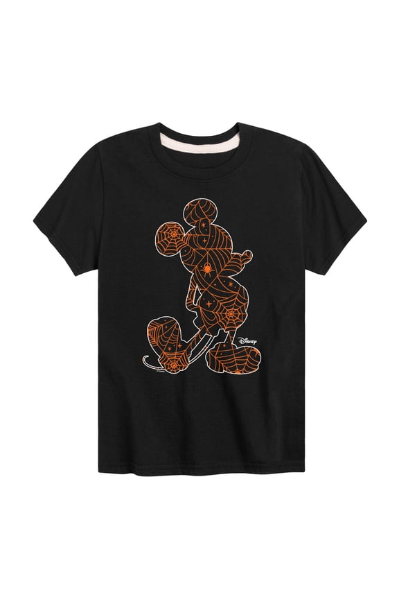 Mickey & Friends - Mickey Silhouette - Toddler And Youth Short Sleeve Graphic T-Shirt