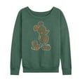 thumbnail image 1 of Mickey & Friends - Mickey Silhouette - Women's Lightweight French Terry Long Sleeve Shirt, 1 of 5