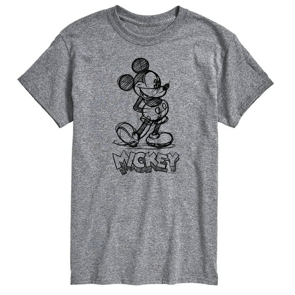 Mickey & Friends - Mickey Sketch - Men's Short Sleeve Graphic T-Shirt
