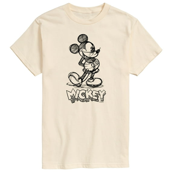 Mickey & Friends - Mickey Sketch - Men's Short Sleeve Graphic T-Shirt