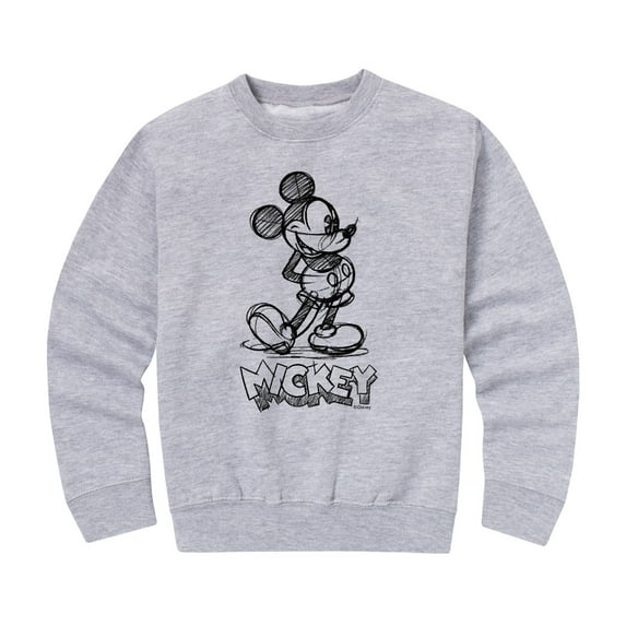 Mickey & Friends - Mickey Sketch - Toddler And Youth Crewneck Fleece Sweatshirt