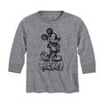 thumbnail image 1 of Mickey & Friends - Mickey Sketch - Toddler And Youth Long Sleeve Graphic T-Shirt, 1 of 5