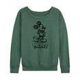 thumbnail image 1 of Mickey & Friends - Mickey Sketch - Women's Lightweight French Terry Long Sleeve Shirt, 1 of 5