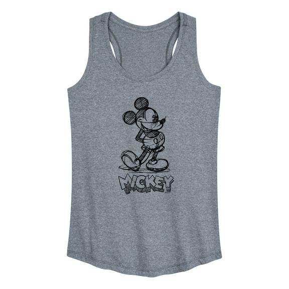 Mickey & Friends - Mickey Sketch - Women's Racerback Tank Top
